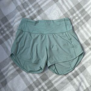 Lululemon speed up mid rise short 4” in Hazy Jade size 0